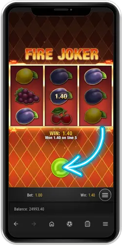 Fire Joker demo low value fruit symbols