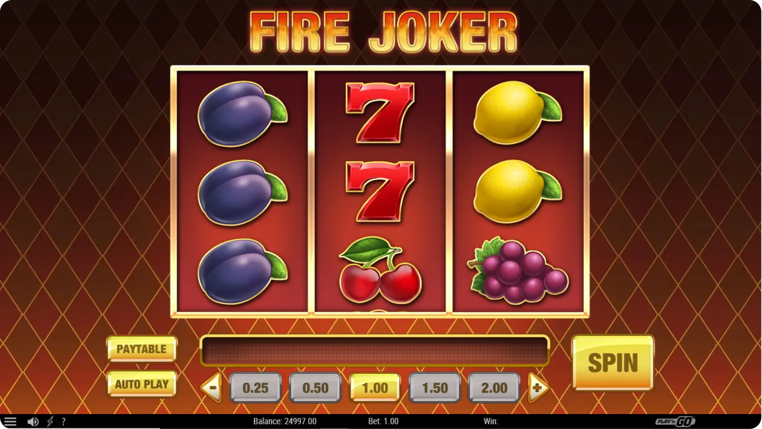 Fire Joker demo slot Play'n GO
