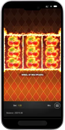 Fire Joker demo matching symbols design on portrait reels