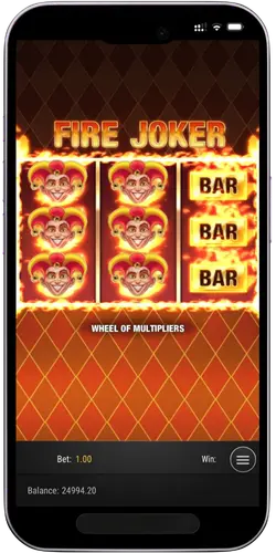 Fire Joker demo Joker wild symbols theme horizontal mode
